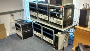 Digital Radio kits for UK trial, assembled by Rashid at OFCOM